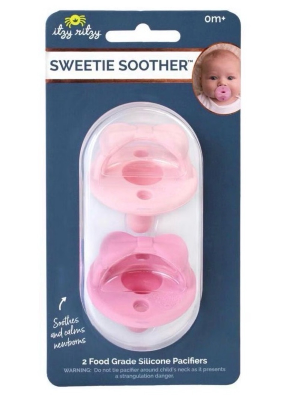 Itzy Ritzy Sweetie Soother 2-Pack Silicone Pacifiers